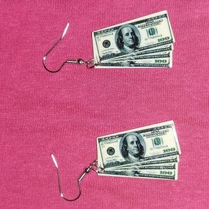 Pierced Money Earrings
